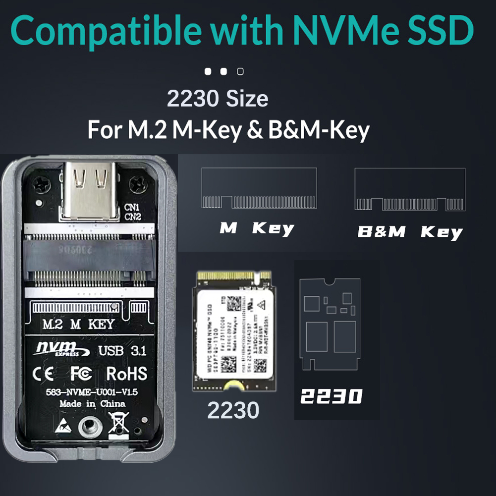2230 2242 M.2 NVMe sarung NVMe - M2 2242 Nvme Ssd 2Tb Pcie 4.0 ulasan dan harga