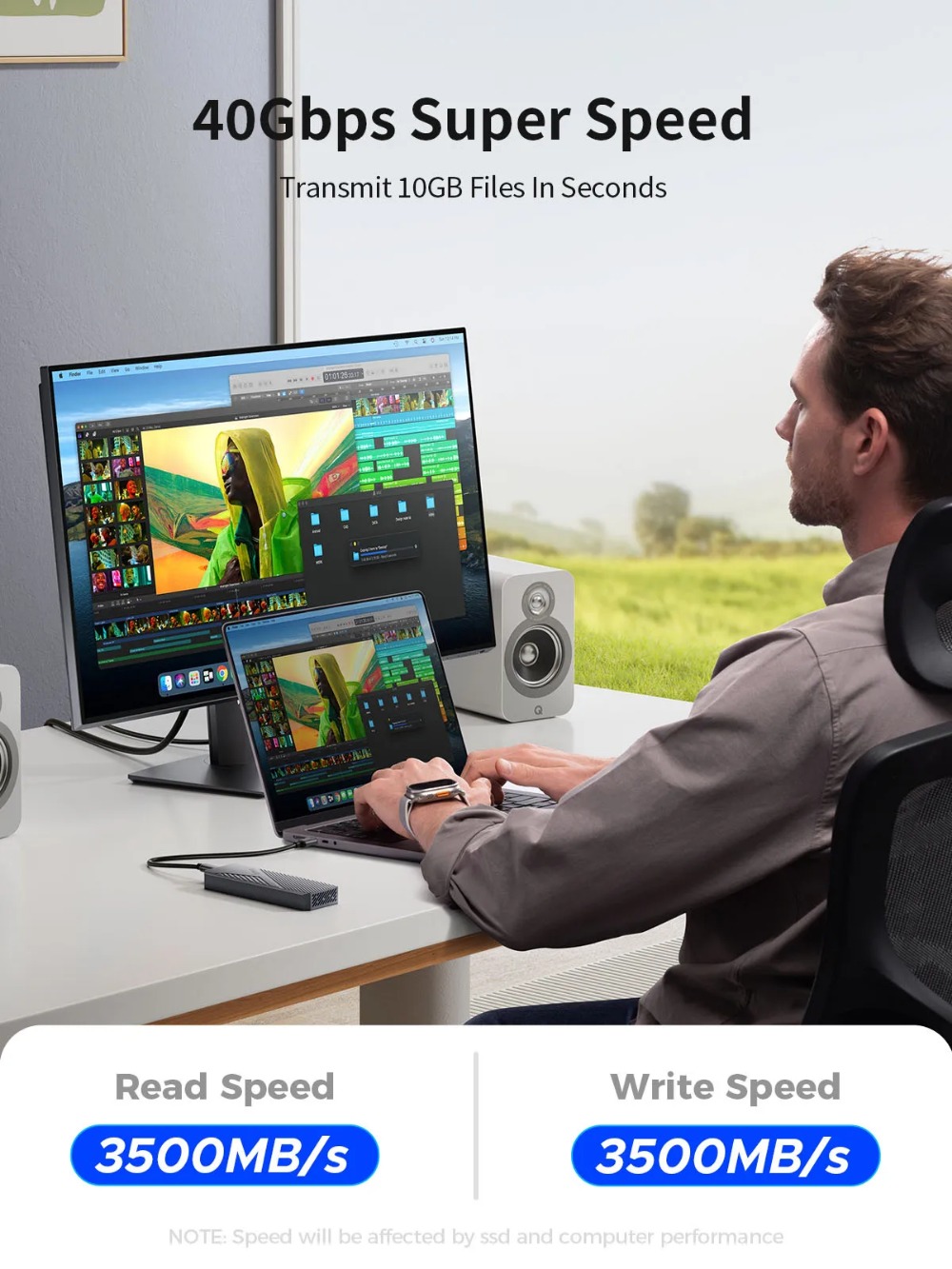ORICO USB4 casing SSD M.2 NVMe - Usb4 40Gbps External Ssd 8Tb ulasan dan harga