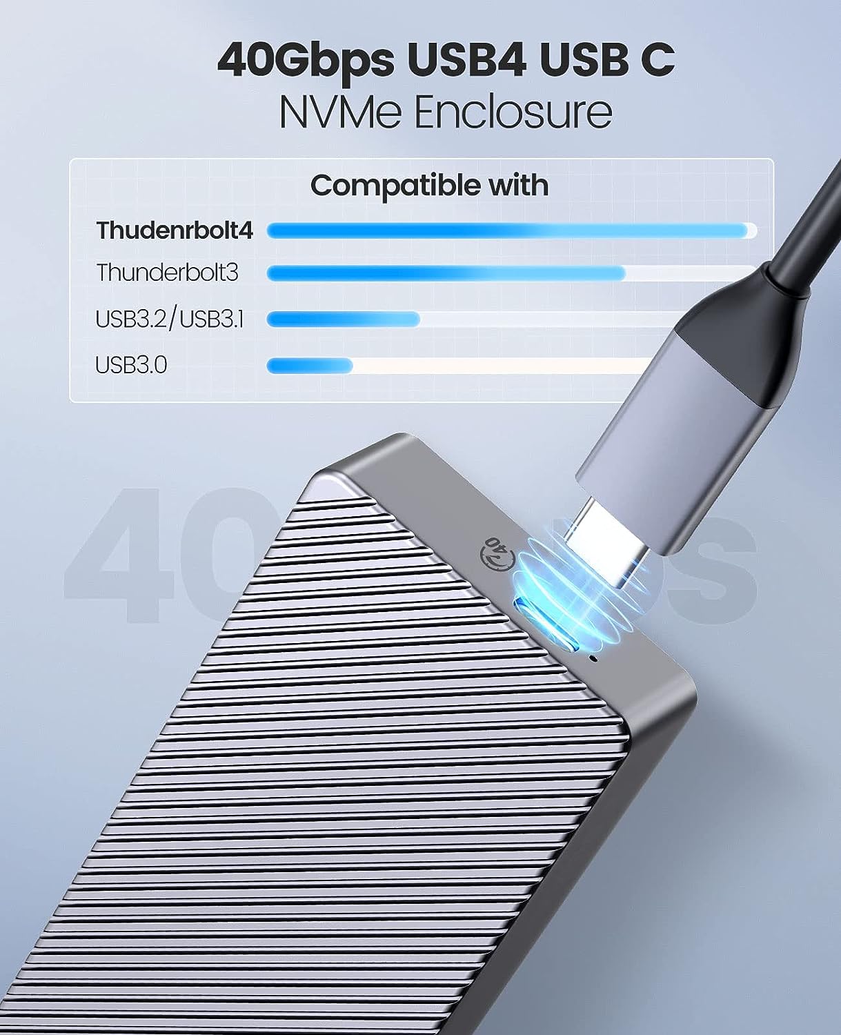 ORICO adaptor eksternal alumin - Thunderbolt 4 External Ssd 4Tb ulasan dan harga