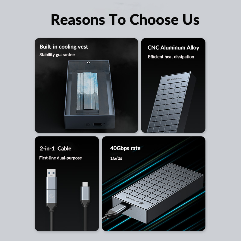Yottamaster casing Hard Drive  - Thunderbolt 4 External Ssd 4Tb ulasan dan harga
